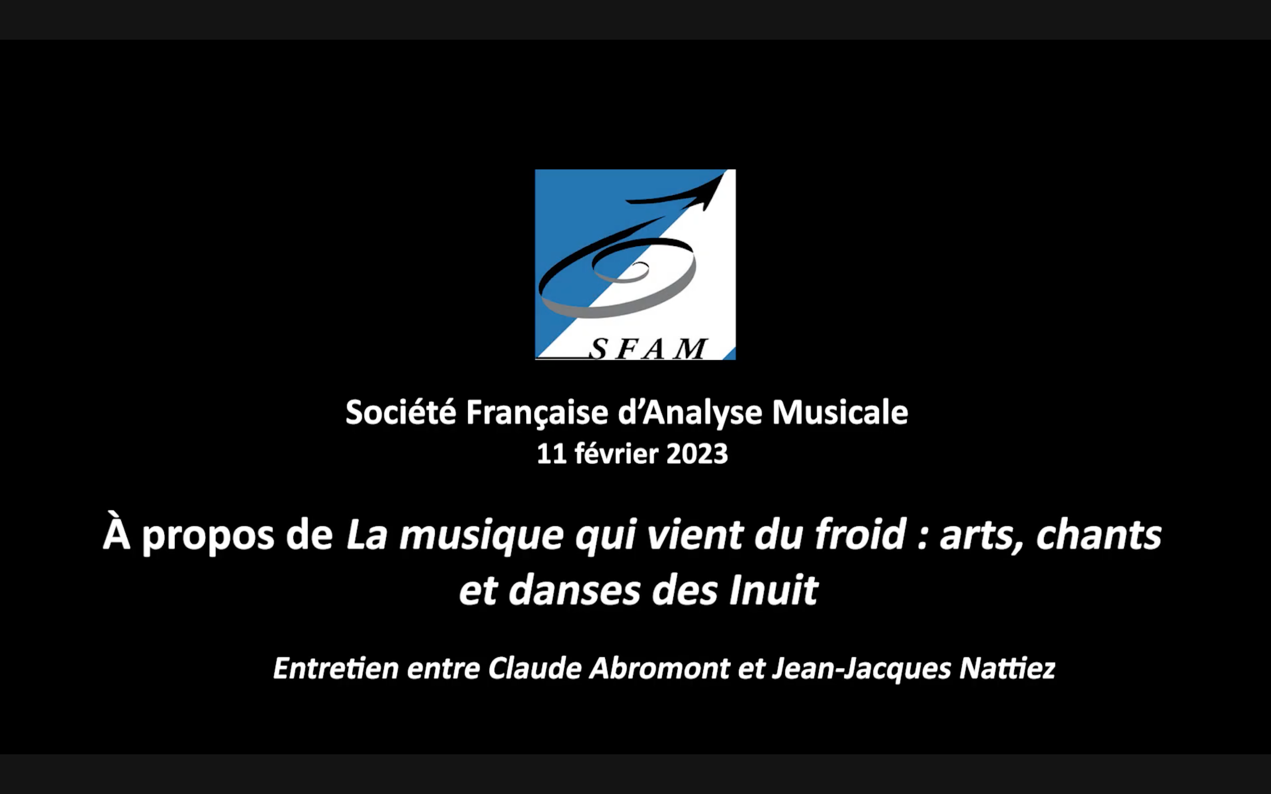 You are currently viewing À propos de La musique qui vient du froid – Entretien entre Claude Abromont et Jean-Jacques Nattiez