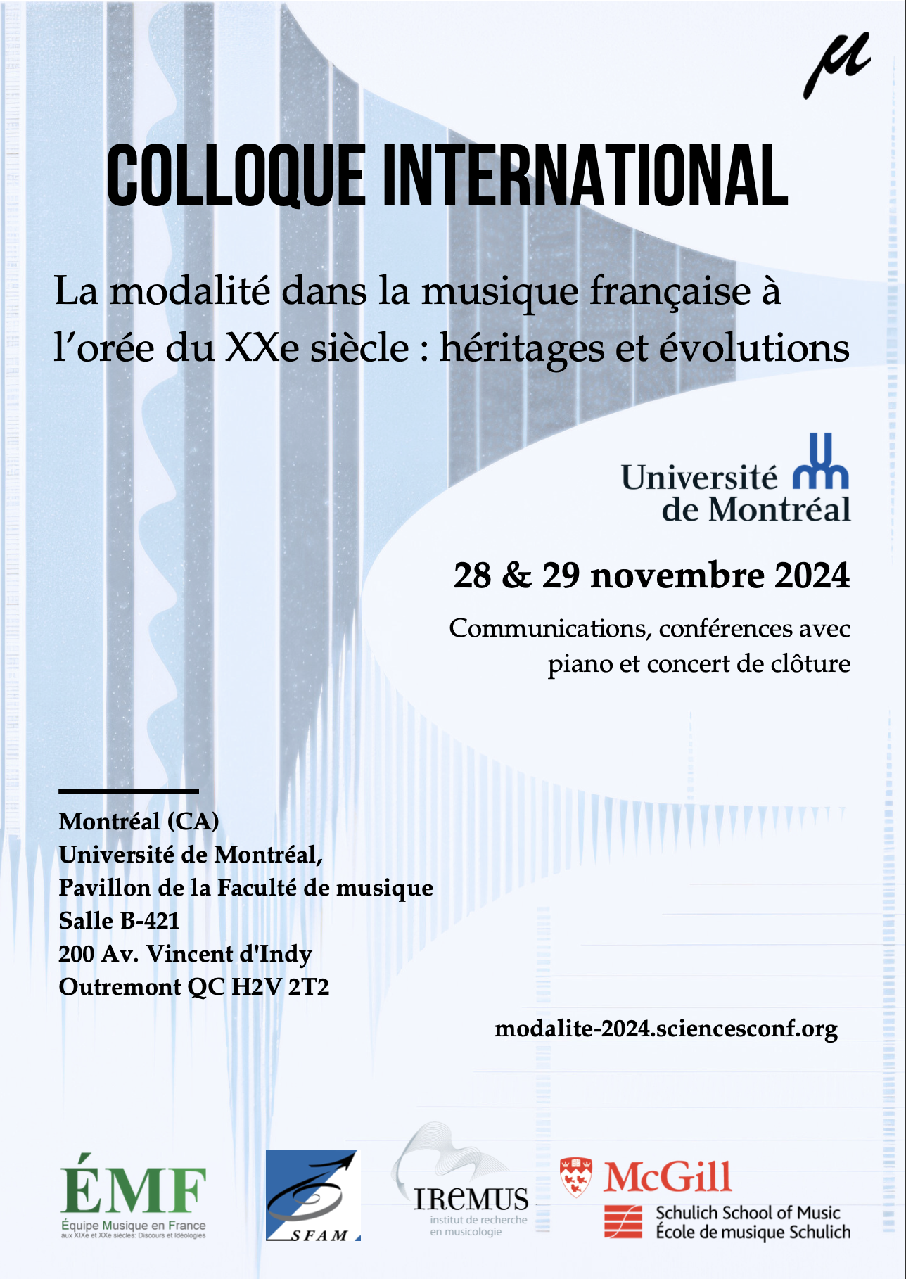 Lire la suite à propos de l’article La modalité dans la musique française à l’orée du XXe siècle : héritages et évolutions