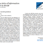 La lettre d’information de la SFAM n° 9 (mai 2026)
