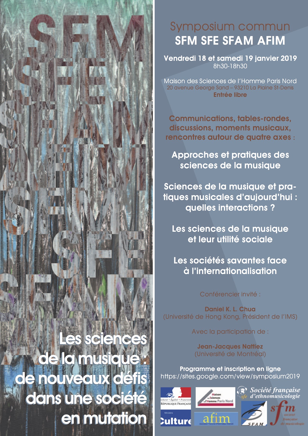 You are currently viewing Symposium « Les sciences de la musique : de nouveaux défis dans une société en mutation »